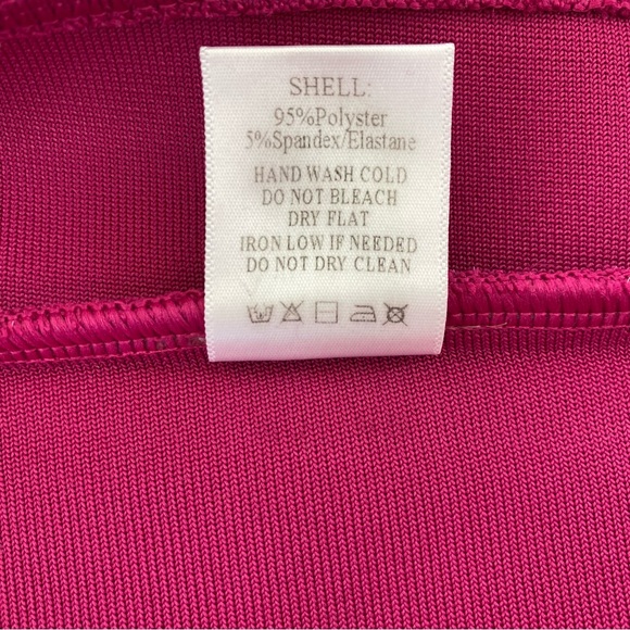 NWT AKIRA Cut Out Bandage Long Sleeve Midi Dress Dark Pink Small - Picture 15 of 16